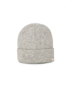 Gorro beanie tejido gris unisex