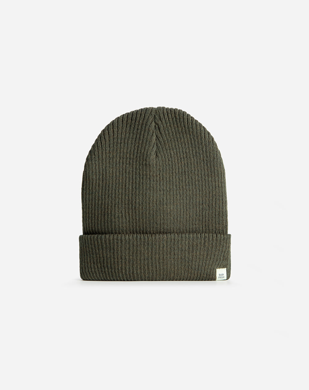 Gorro beanie tejido verde unisex