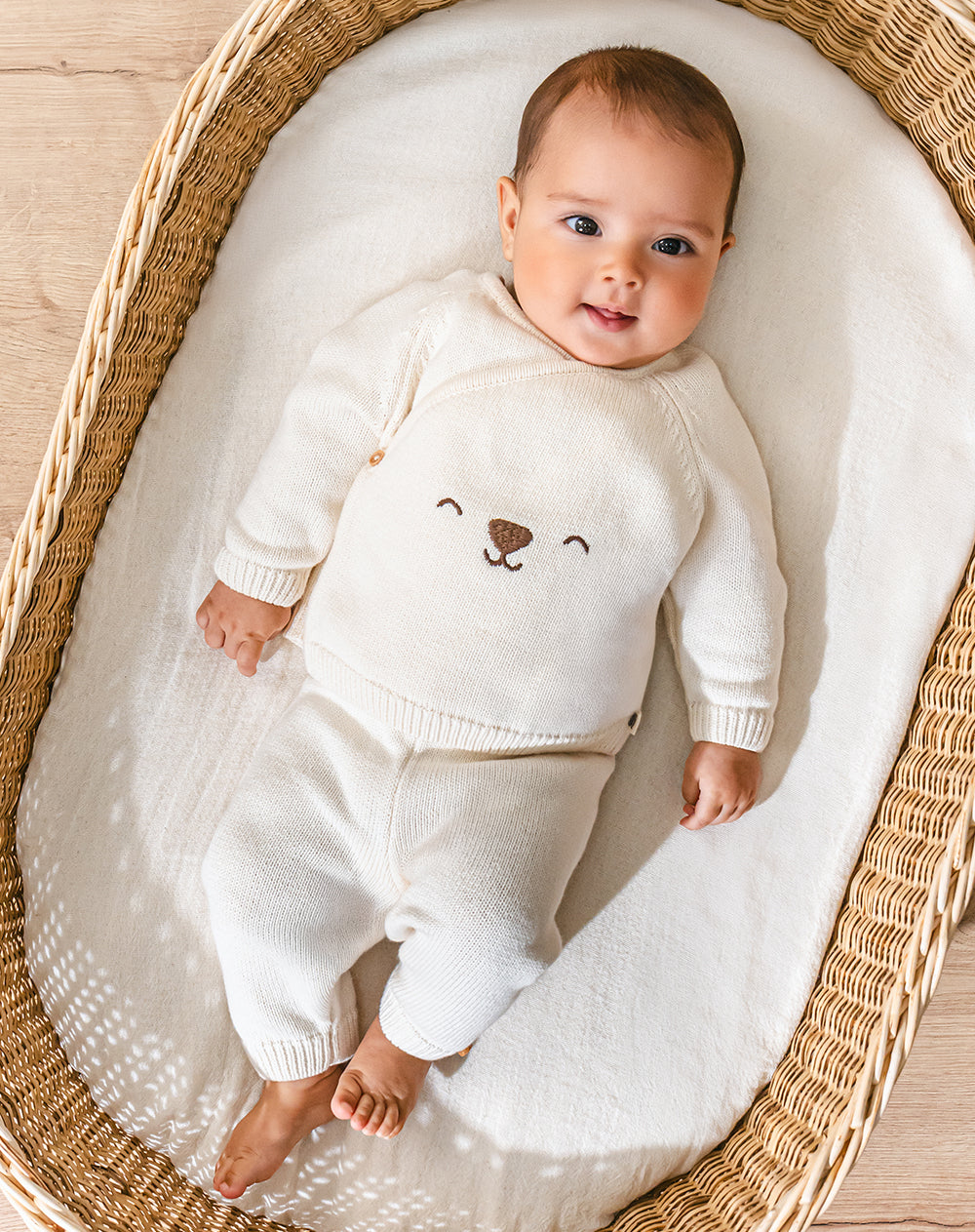 Conjunto bebé unisex buzo + pantalón algodón