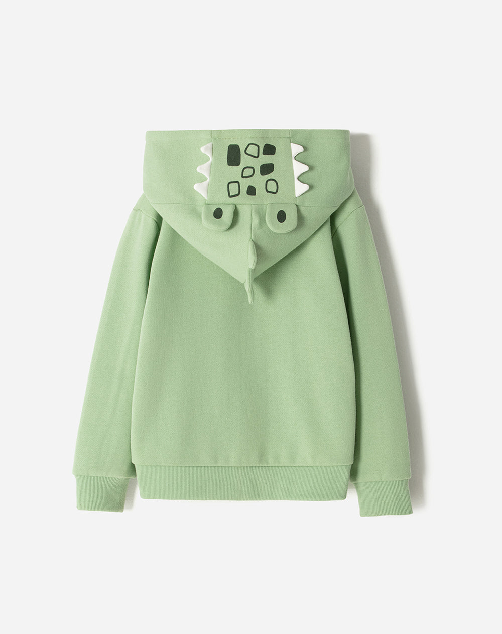 Buzo con capucha verde niño