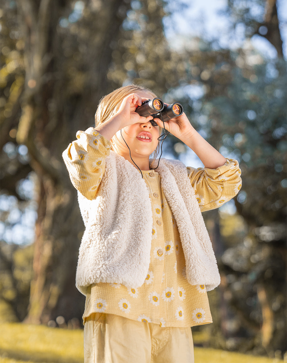 Camisa manga larga regular estampada niña