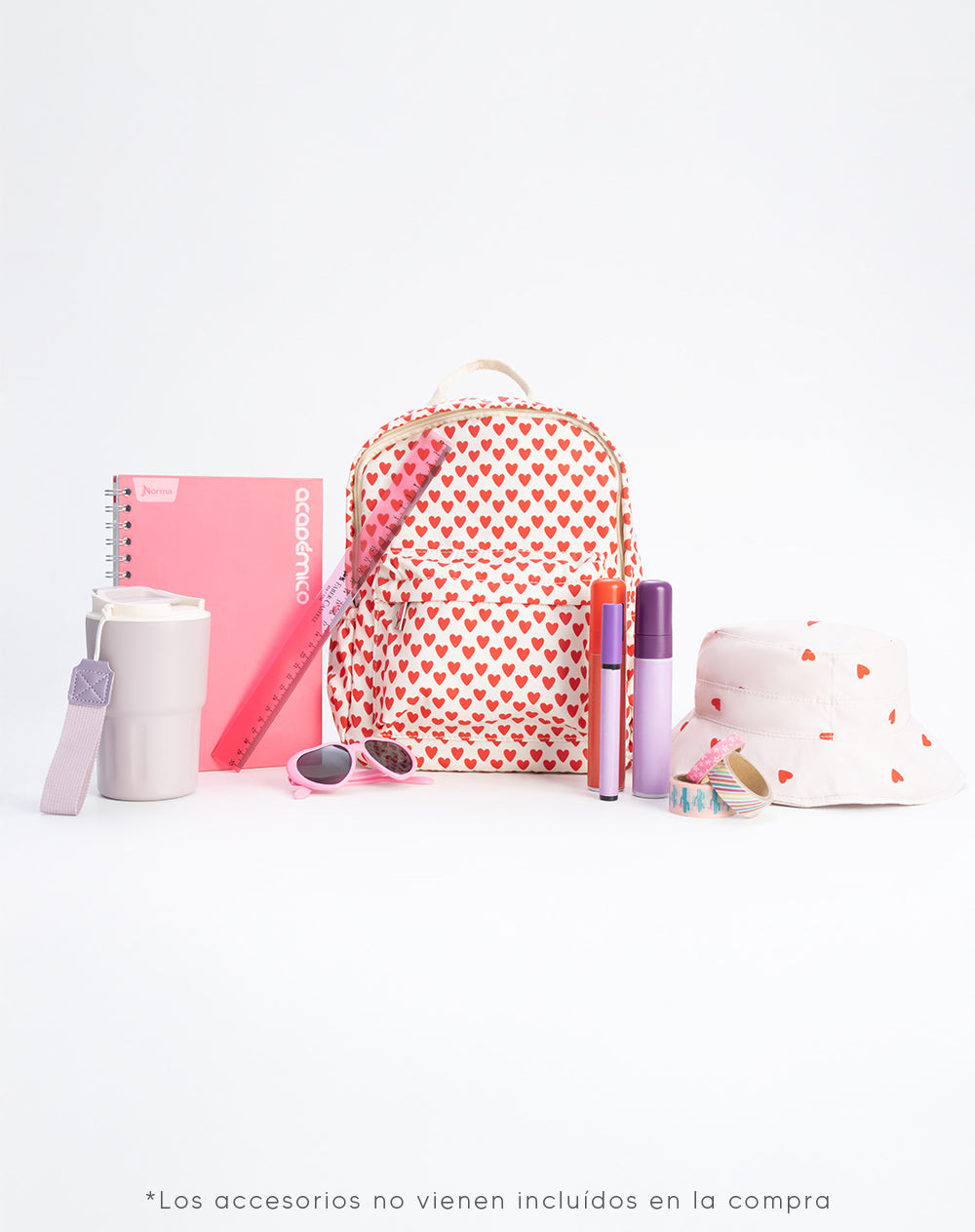 Morral corazones niña