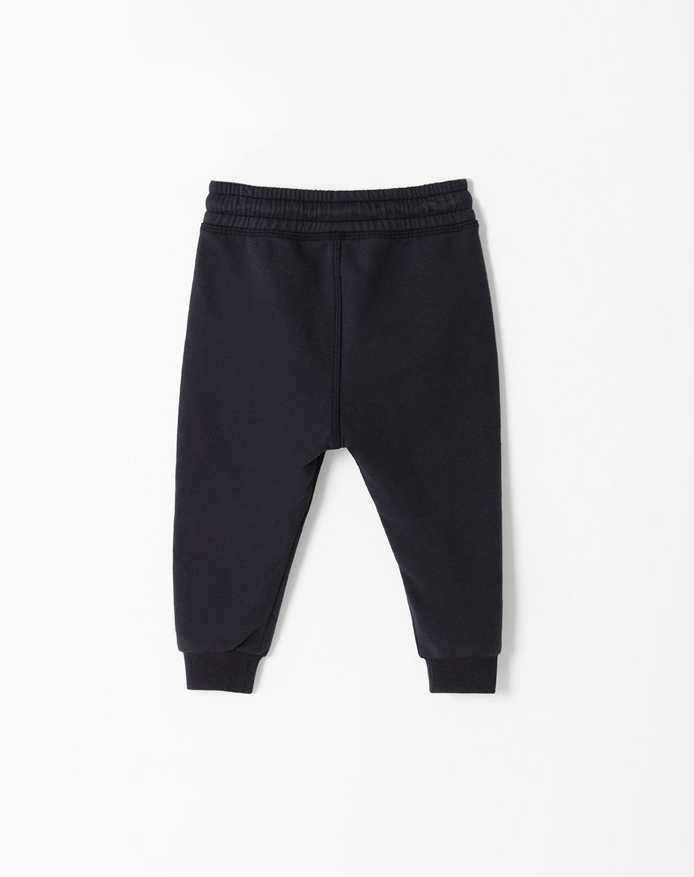 Jogger regular fit tiro medio azul