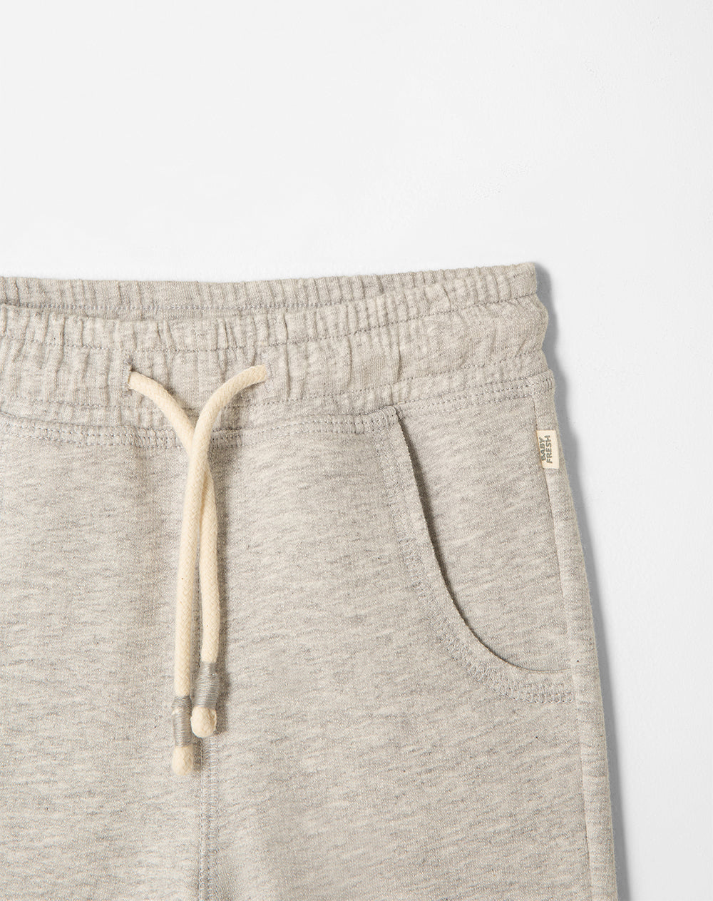 Jogger regular fit tiro medio gris jaspe