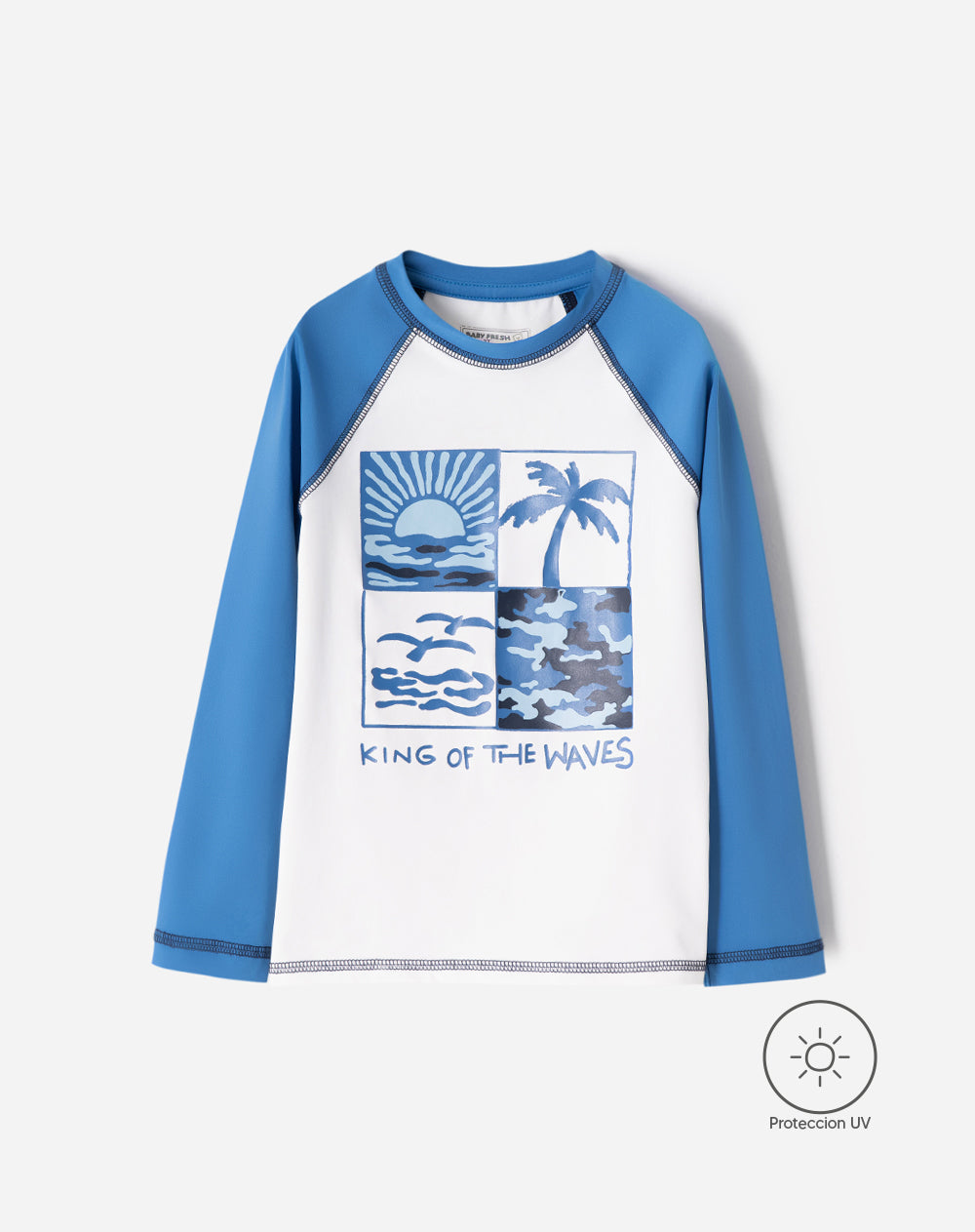 Camibuzo regular protección UV estampado niño