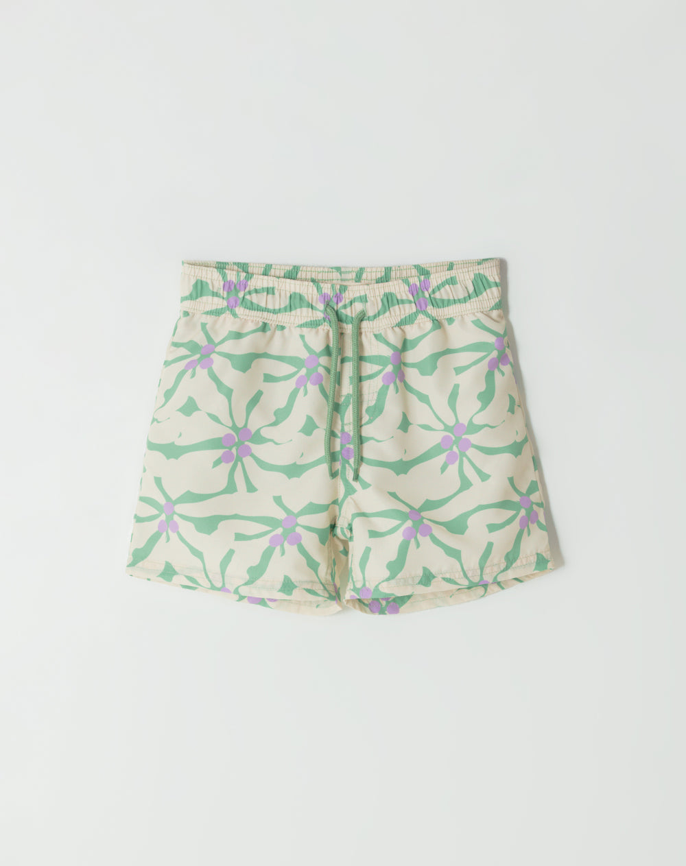 Pantaloneta verde estampado