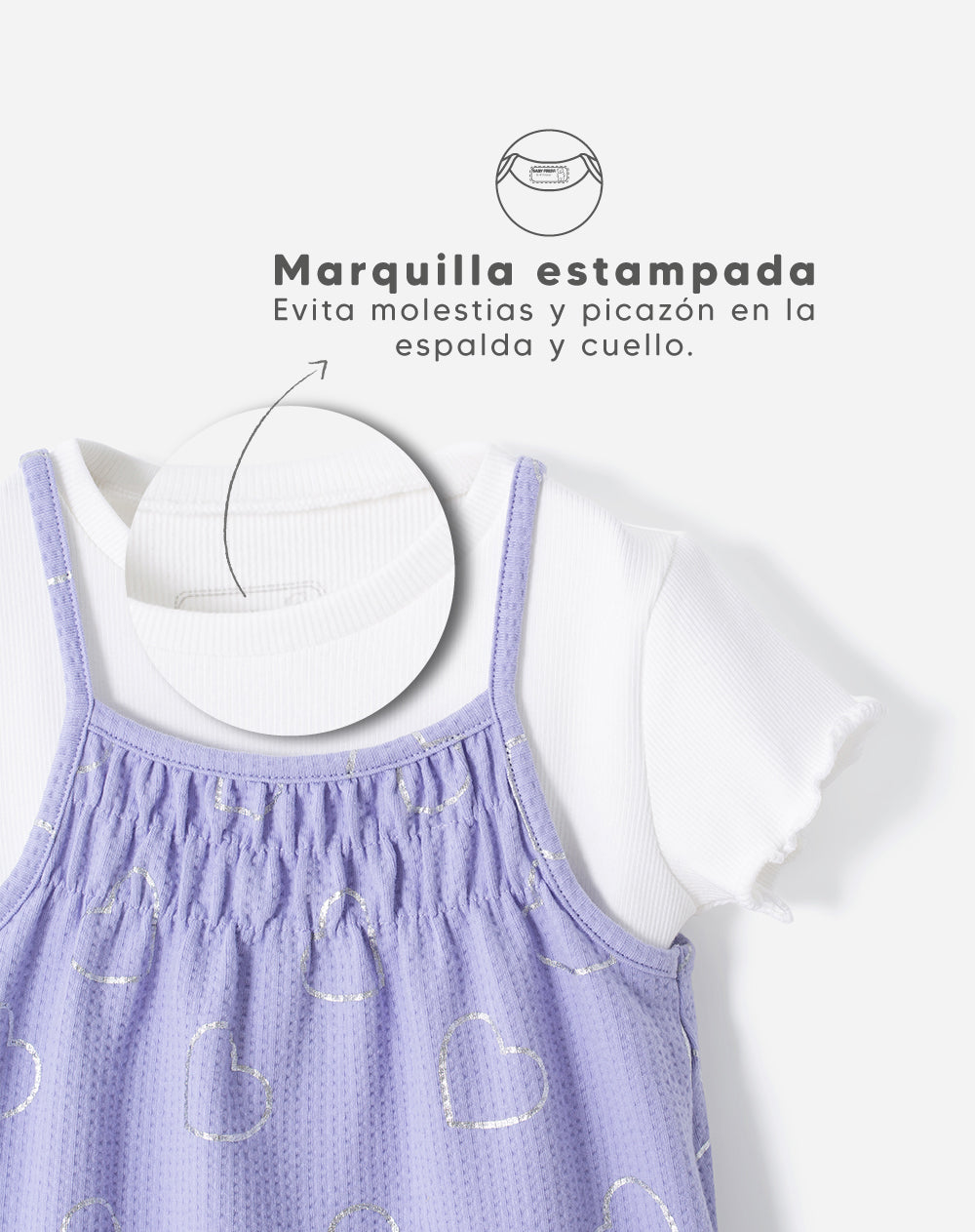 Conjunto camiseta + vestido niña