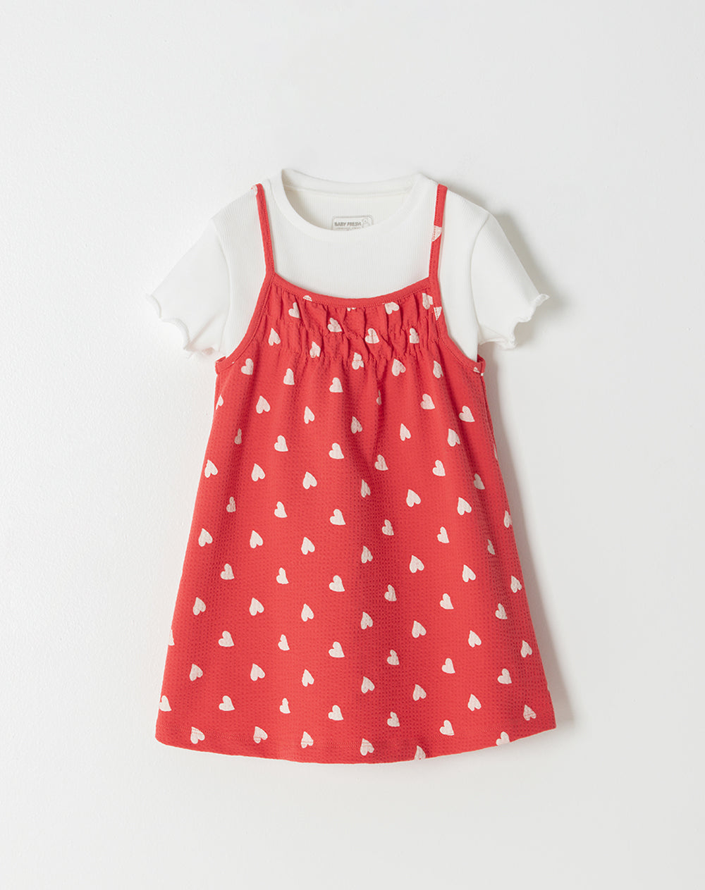 Conjunto niña camiseta + vestido