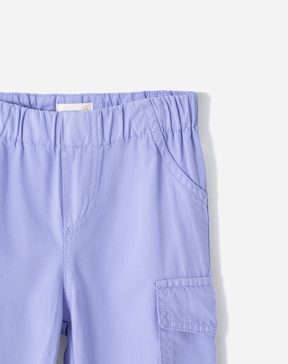 Pantalón cargo algodón lavanda niña