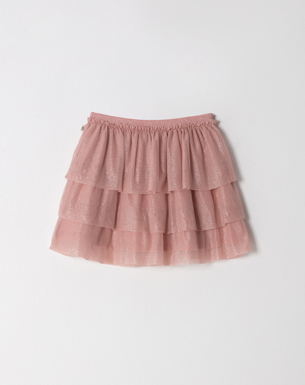 Falda en tull corta rosada