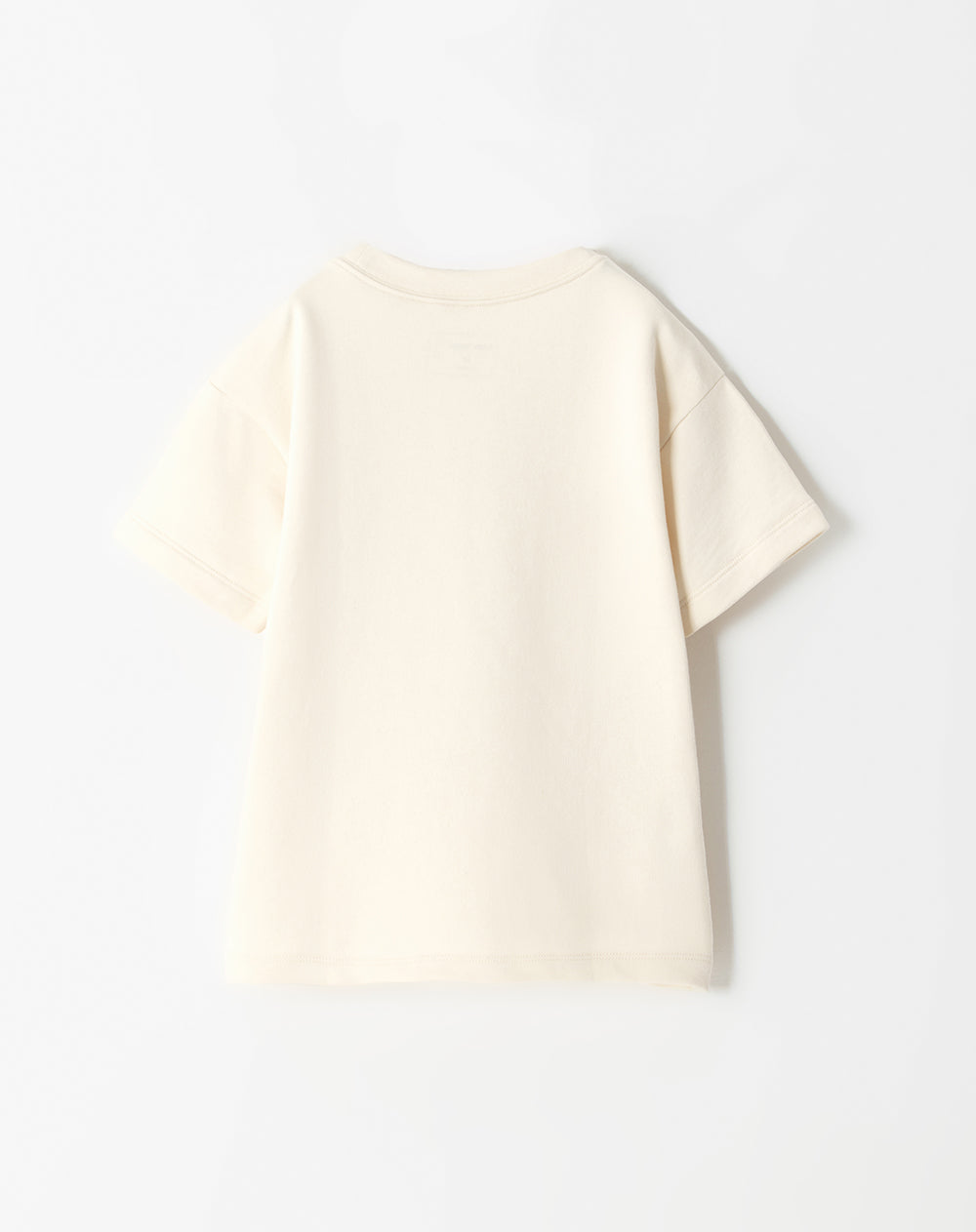 Camiseta oversized fit manga corta crema