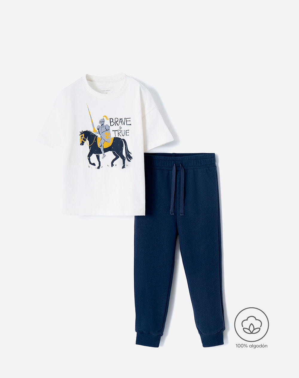 Conjunto camiseta + pantalón algodón niño