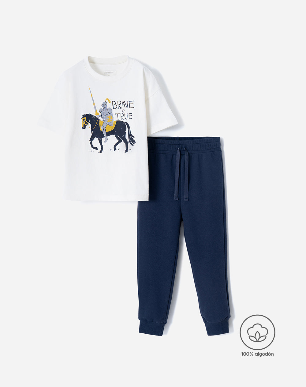 Conjunto camiseta + pantalón algodón niño
