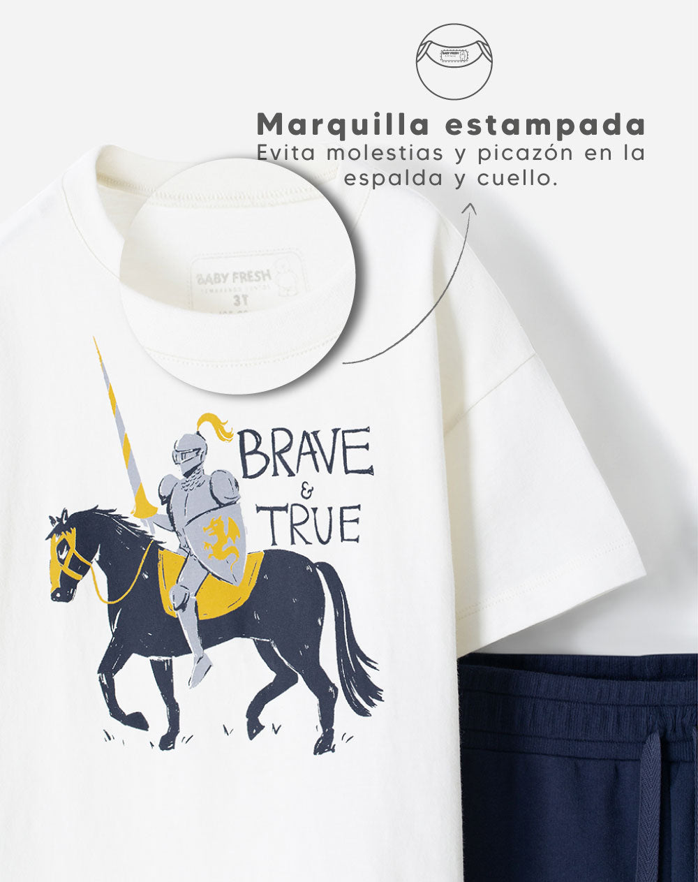 Conjunto camiseta + pantalón algodón niño