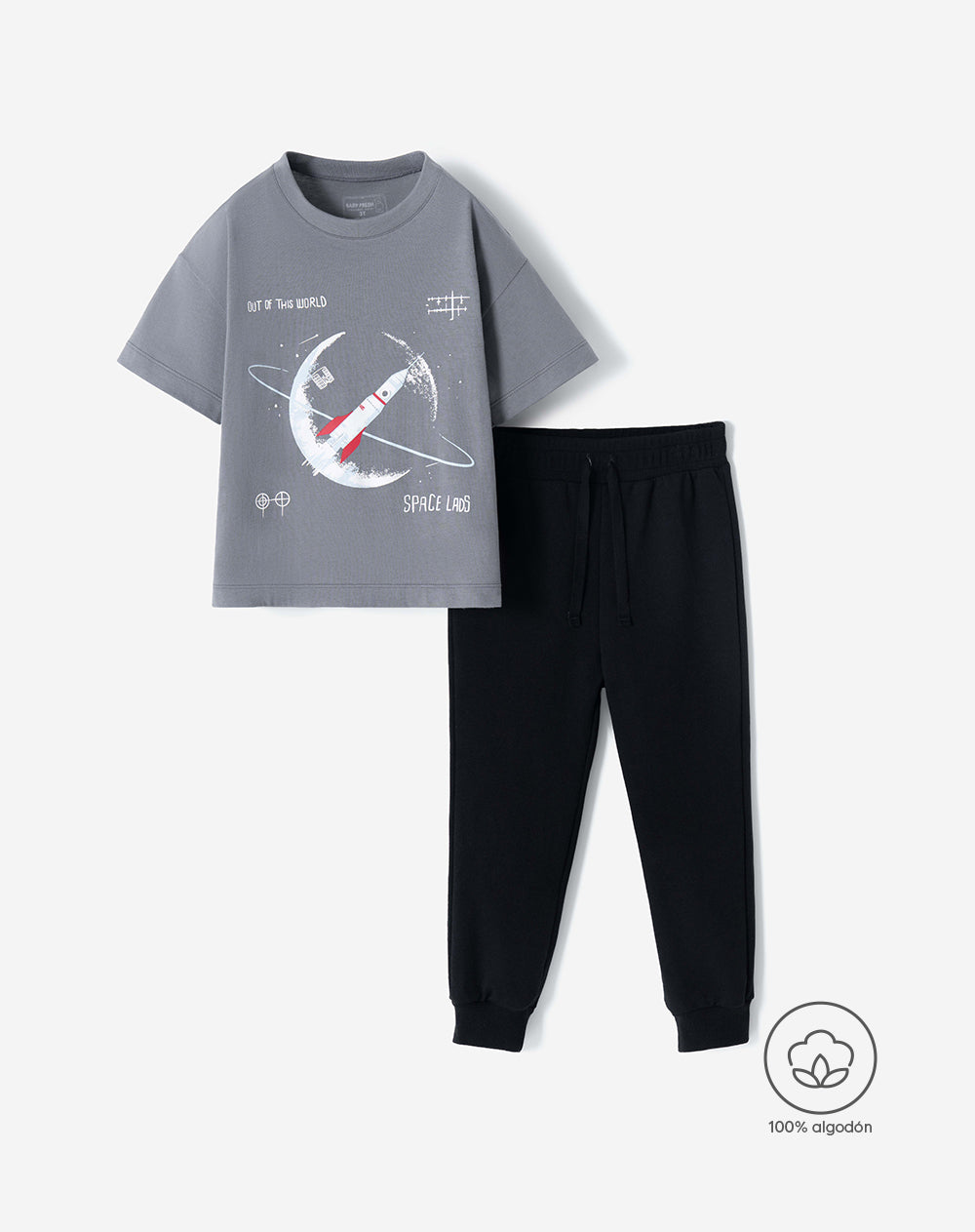 Conjunto camiseta + pantalón algodón niño