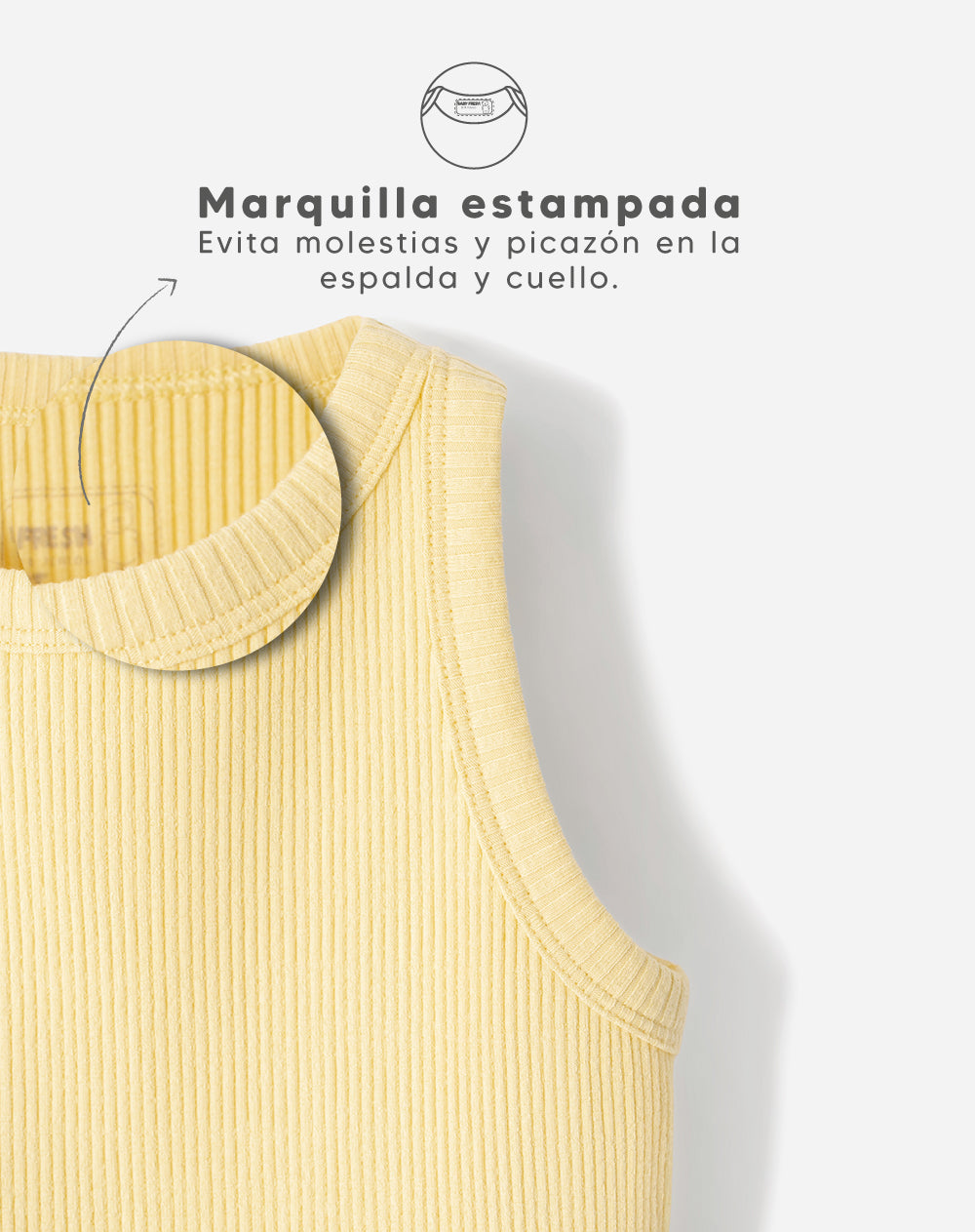 Camiseta fitted fit amarilla