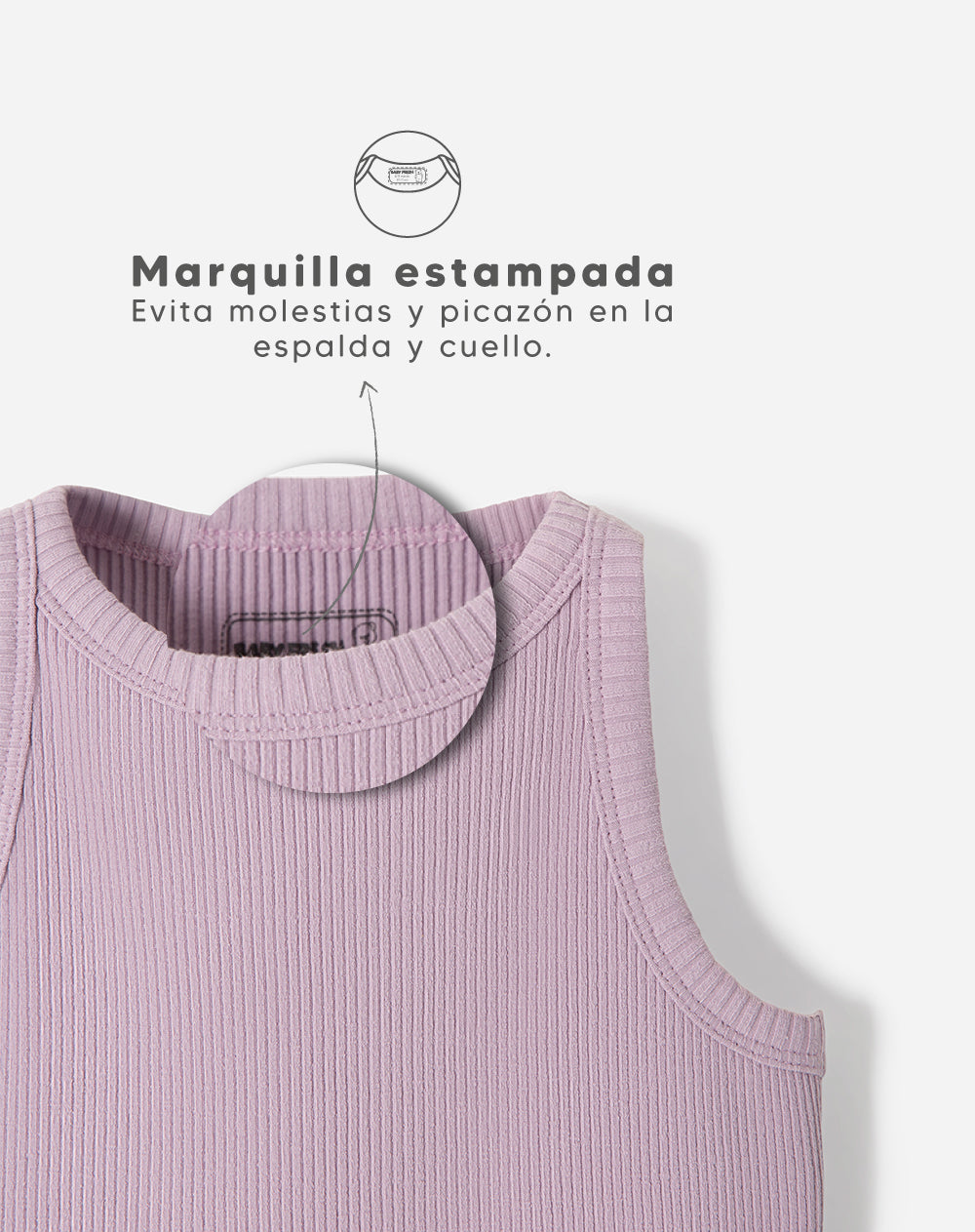 Camiseta fitted fit lila