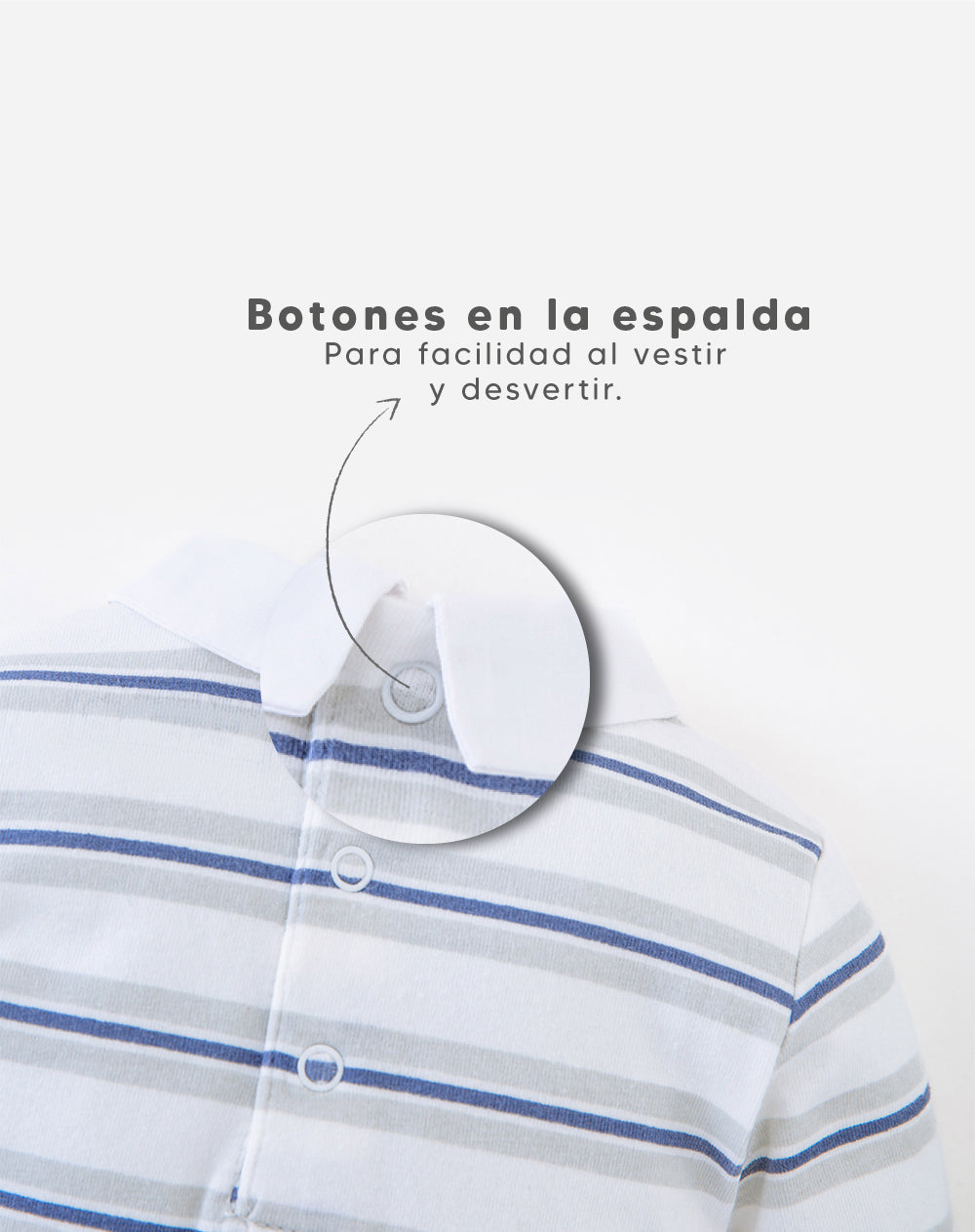 2 bodys cuello tipo polo manga larga surtido