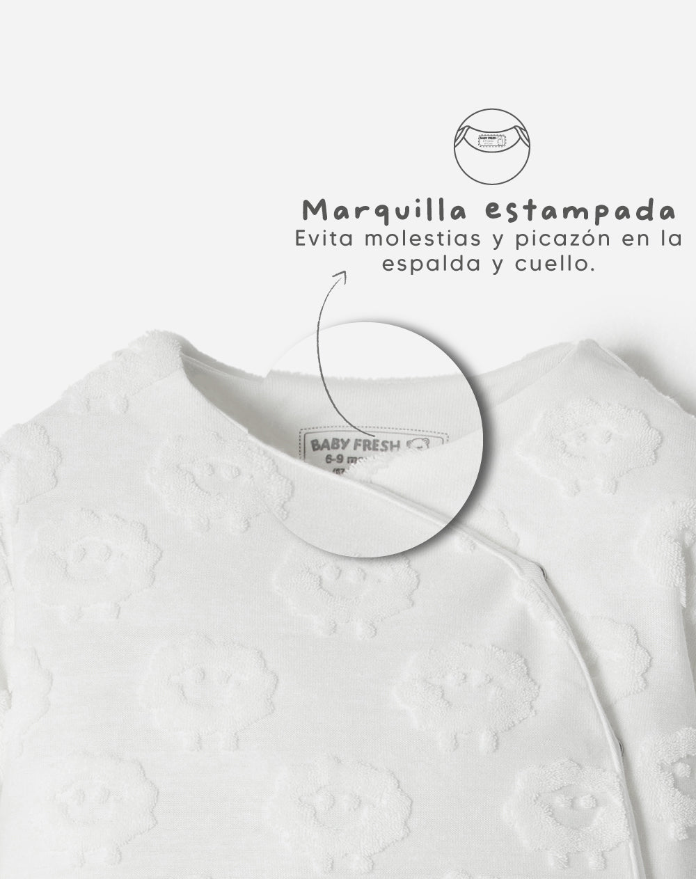 Enterizo regular fit blanco