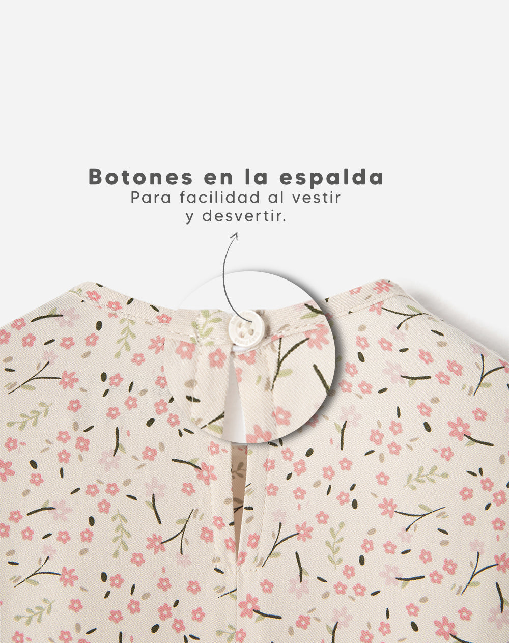 Vestido midi estampado niña