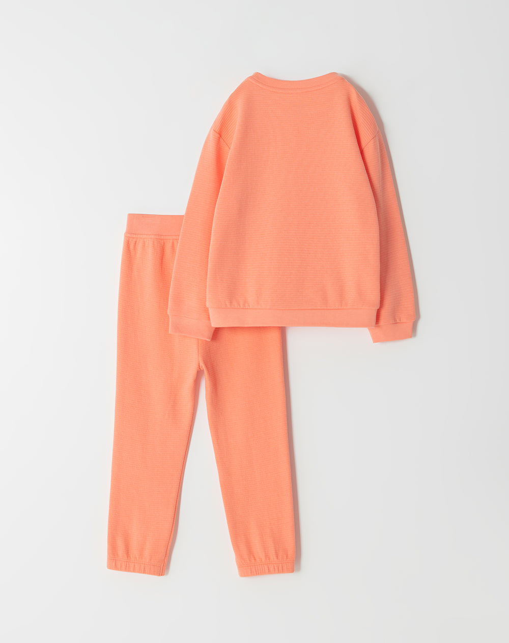 Conjunto niño buzo + pantalón algodón coral