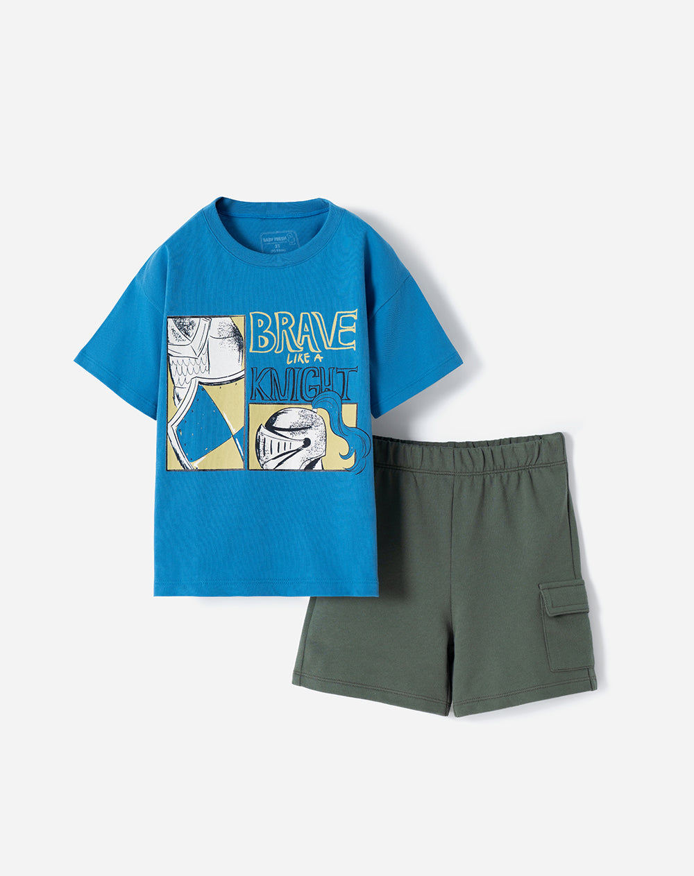 Conjunto camiseta + bermuda algodón niño