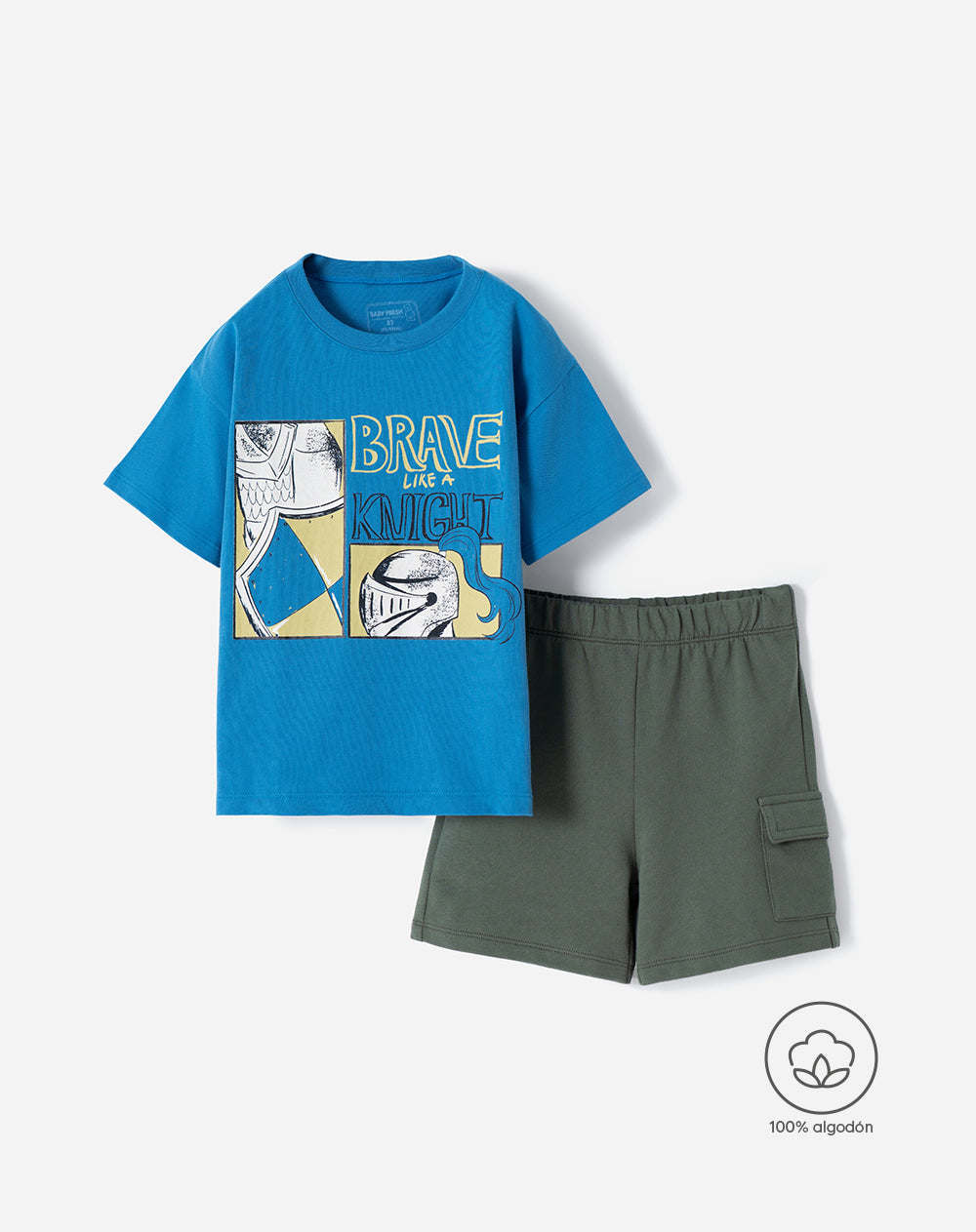 Conjunto camiseta + bermuda algodón niño