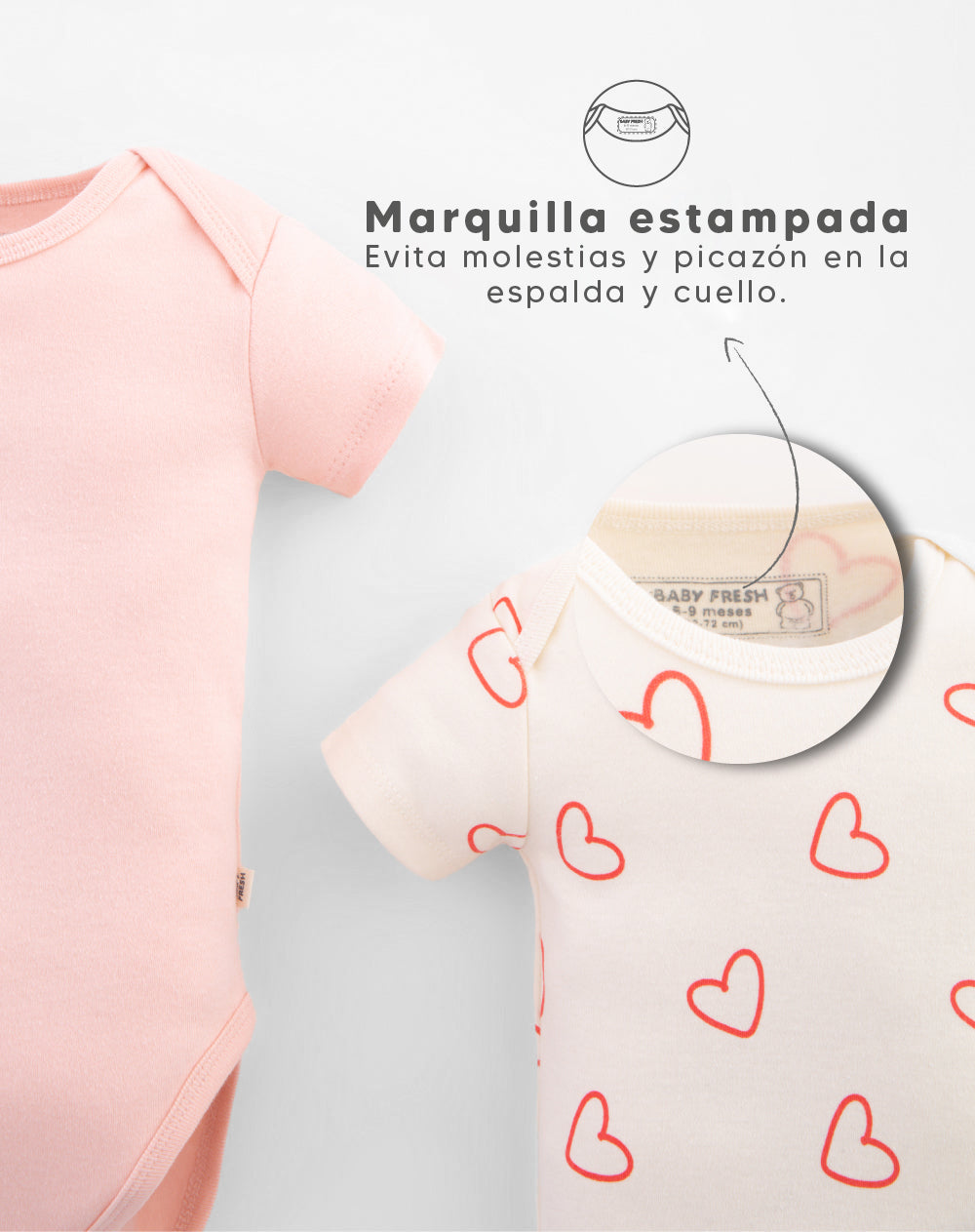 Boby bebé niña x3unds manga corta algodón surtido