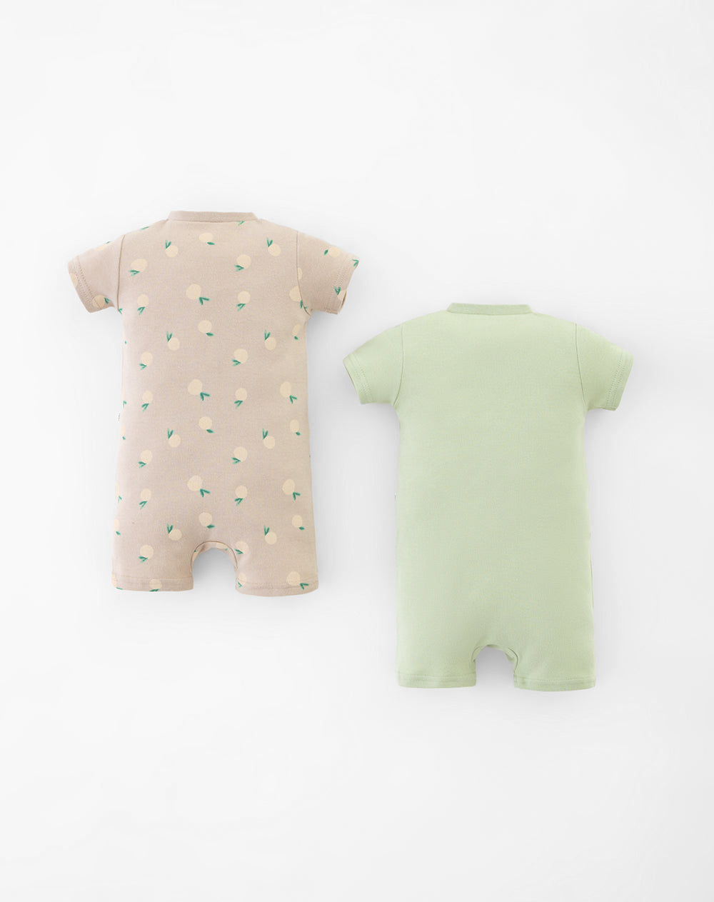 Pijama bebé unisex x2 algodón manga corta surtida