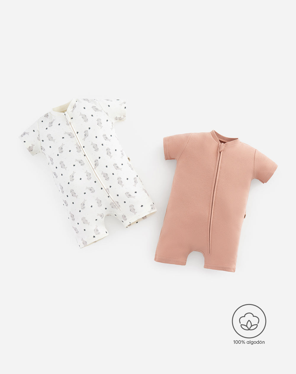2 pijamas regular fit manga corta surtida