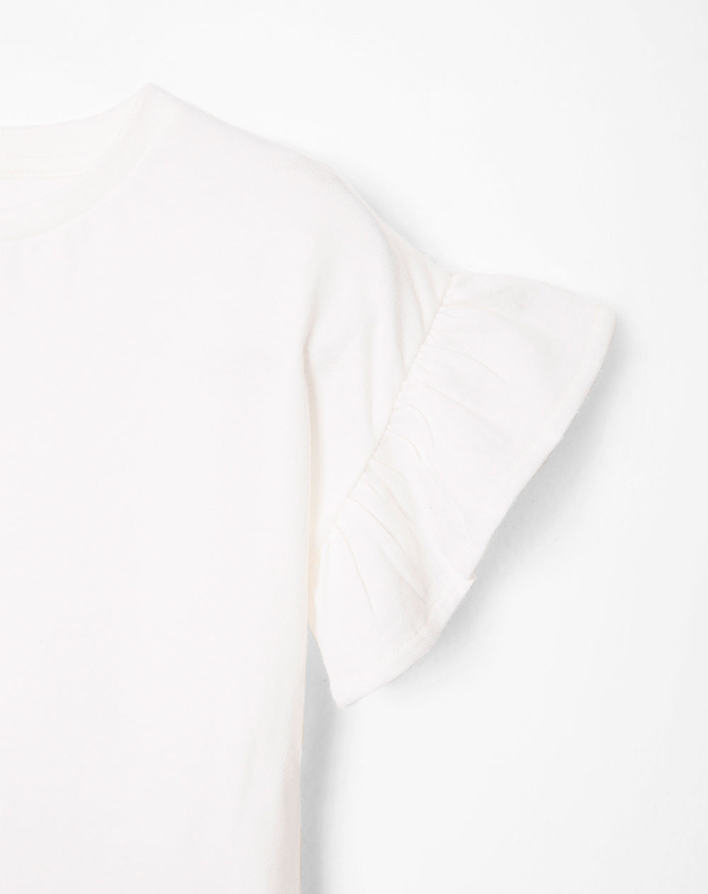 Camiseta algodón blanca niña