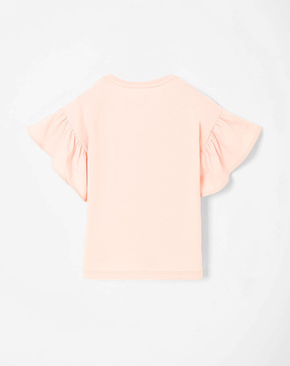 Camiseta algodón blanca rosada