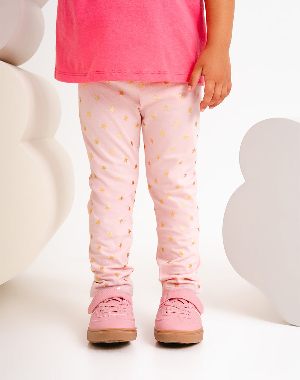 Legging tiro medio rosado estampado