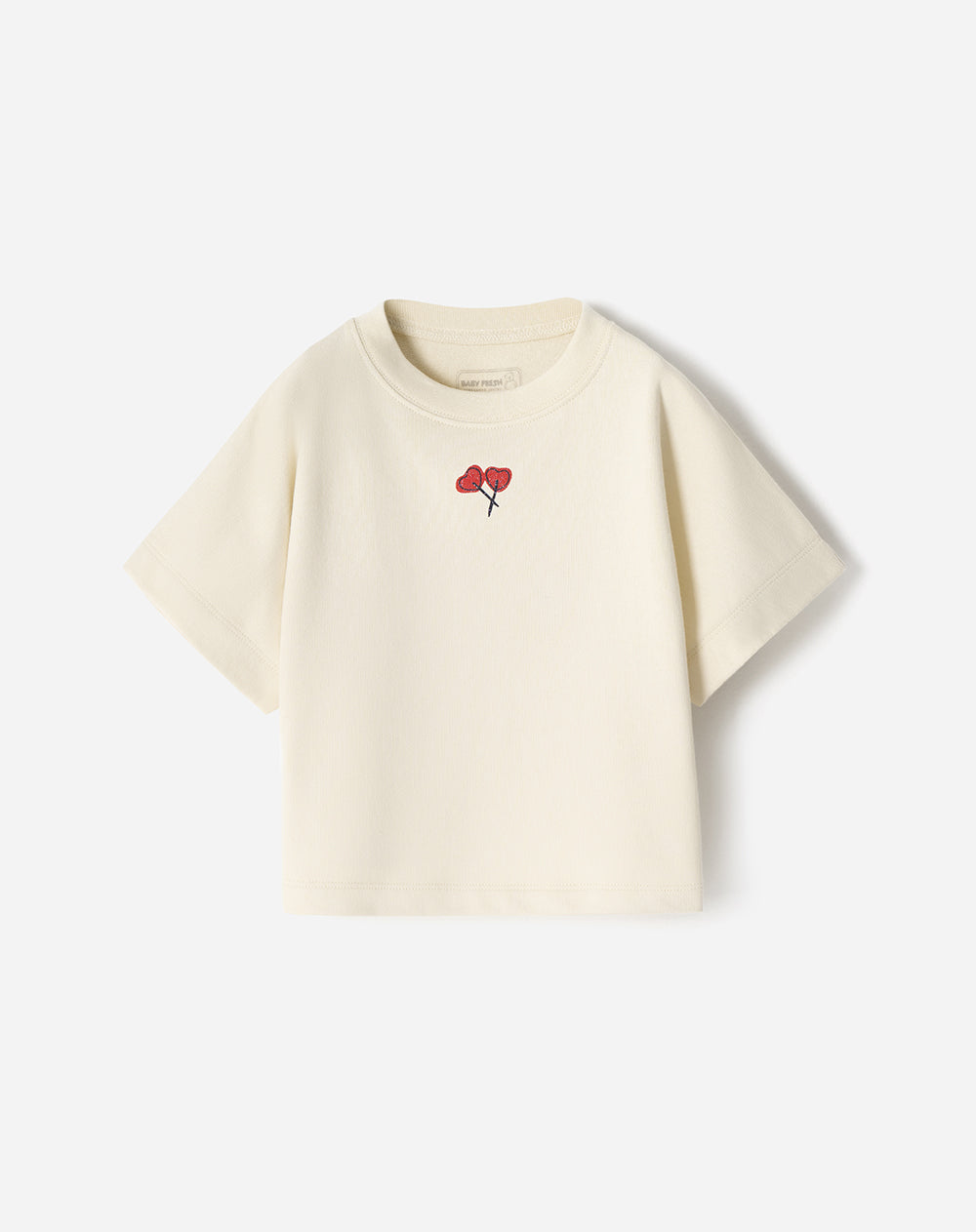 Camiseta algodón crema niña