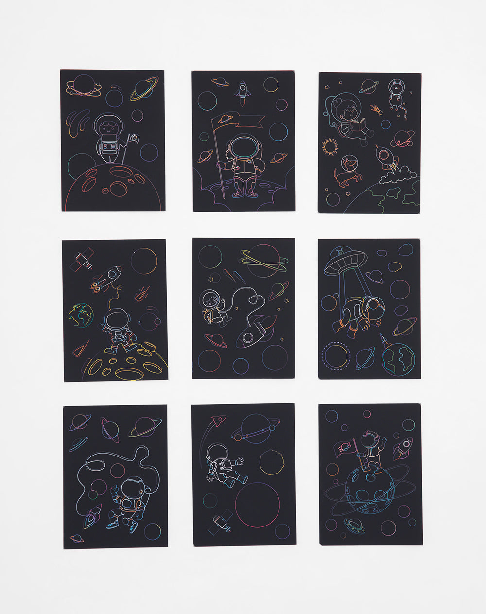 Kit de papel magico arcoíris