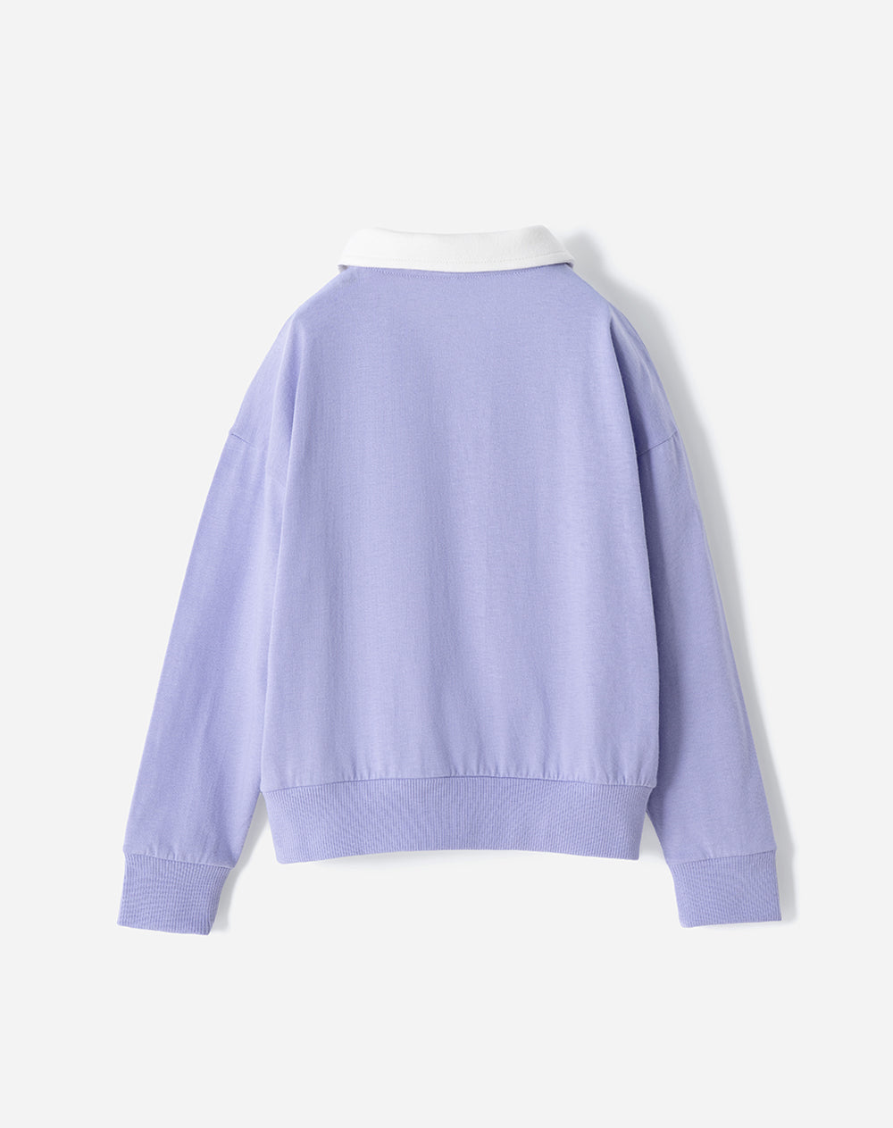 Buzo tipo polo regular lavanda niña