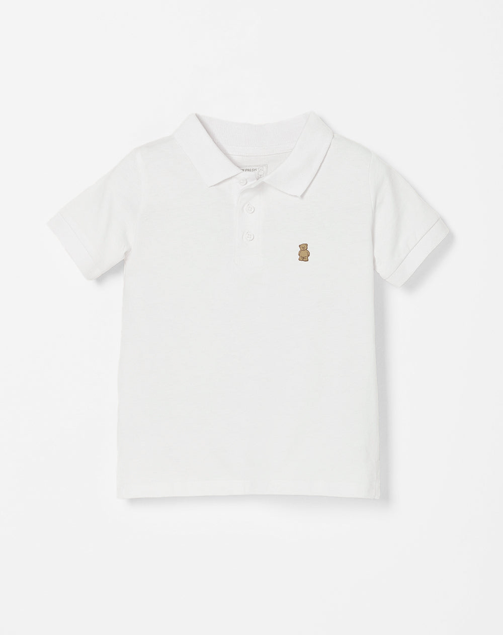 Polo regular fit blanca