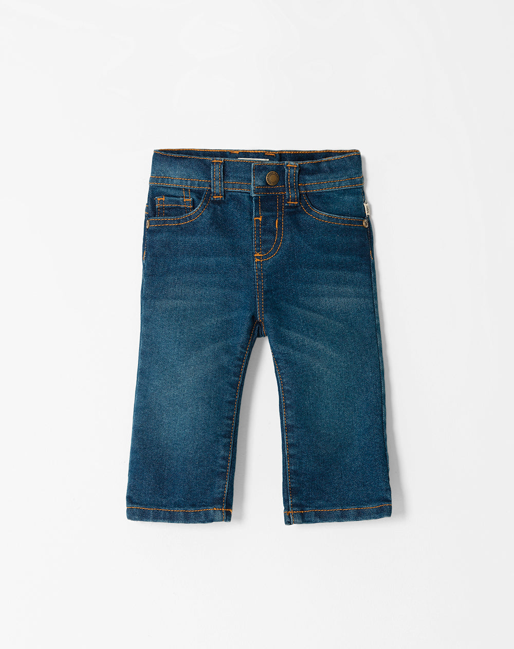 Jean slim fit tiro medio indigo
