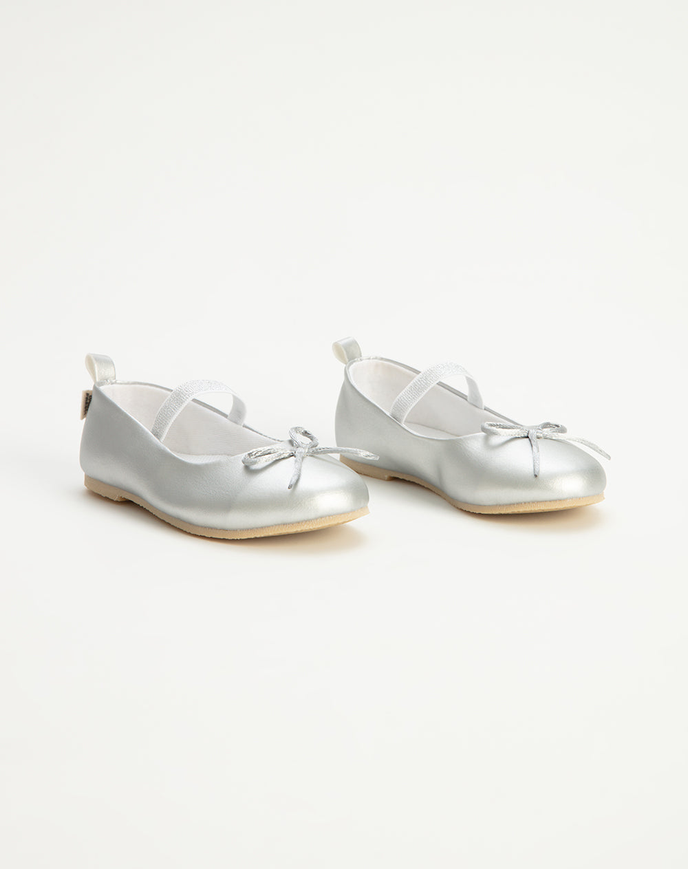 Zapatos baleta plateado - Main Image