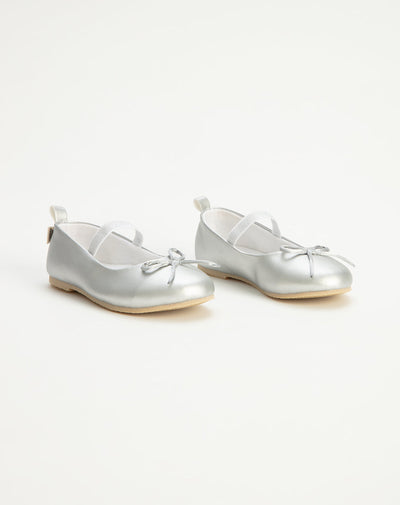 Zapatos baleta plateado