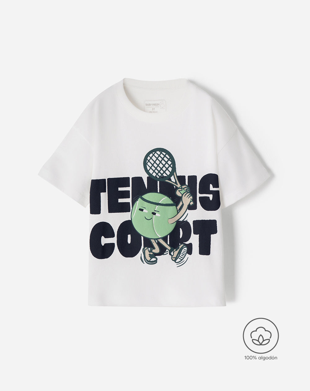 Camiseta oversize algodón estampada niño