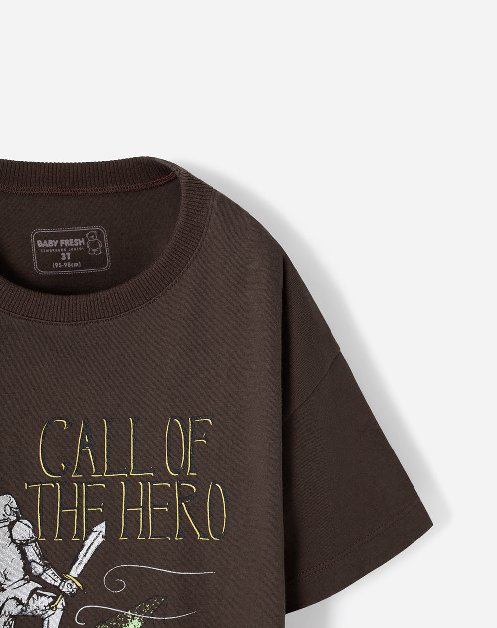 Camiseta oversize algodón estampada niño