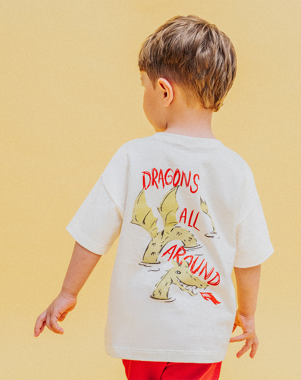 Camiseta oversize algodón estampada niño