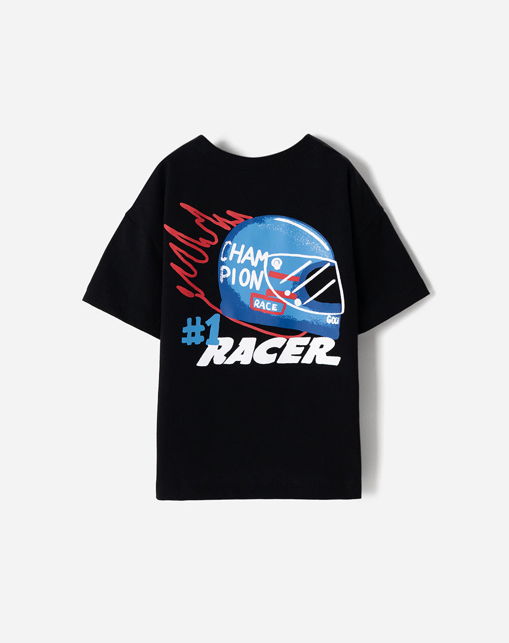 Camiseta oversize algodón estampada niño