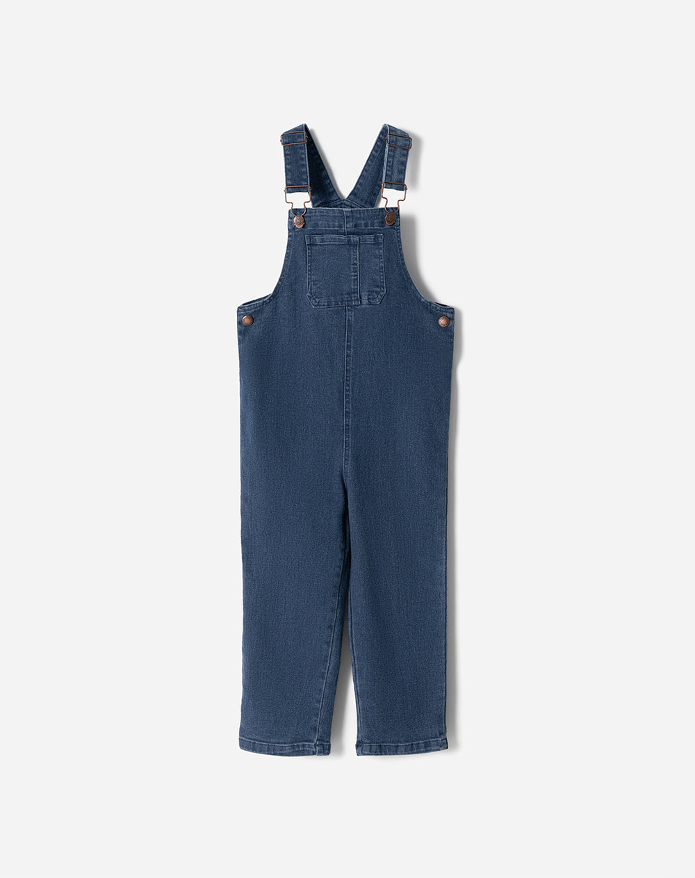 Overol denim regular índigo medio niño