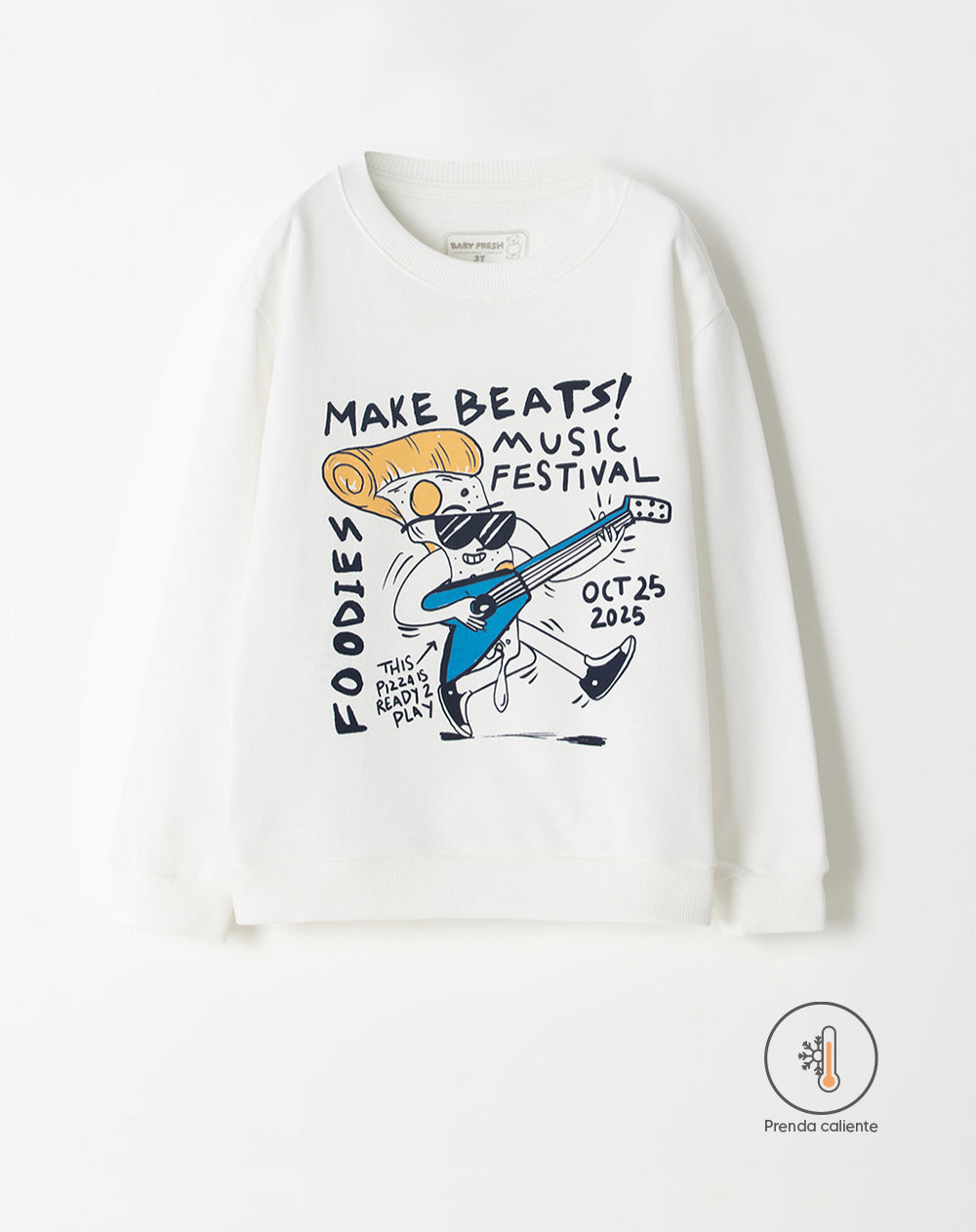 Buzo regular fit blanco