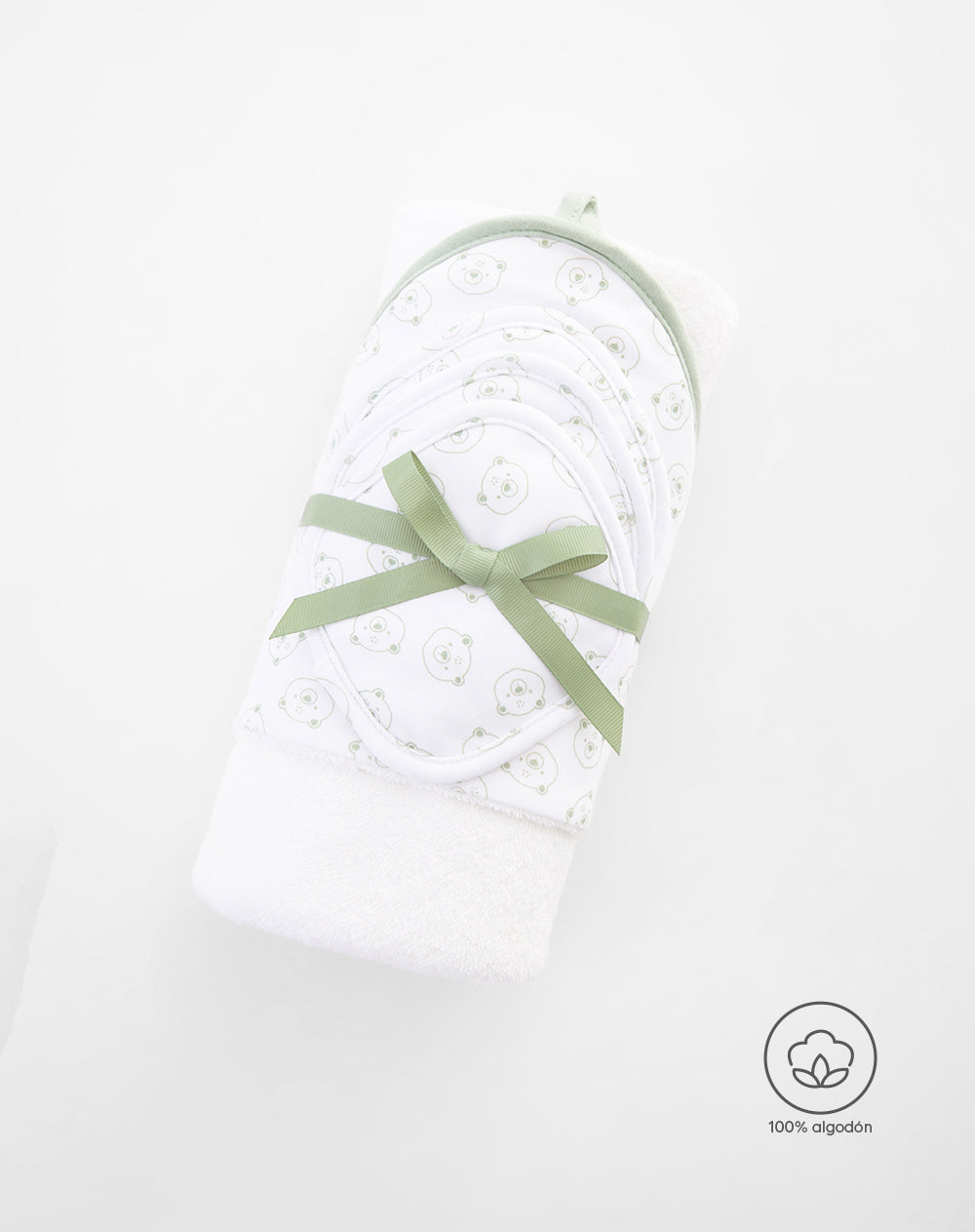 Toalla blanco estampado