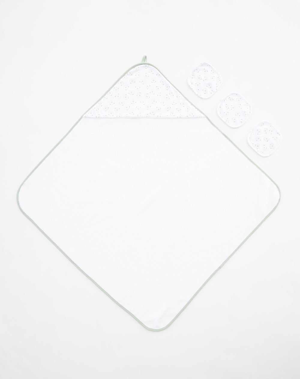 Toalla blanco estampado