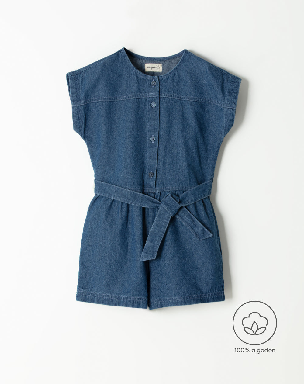 Enterizo regular fit azul indigo oscuro