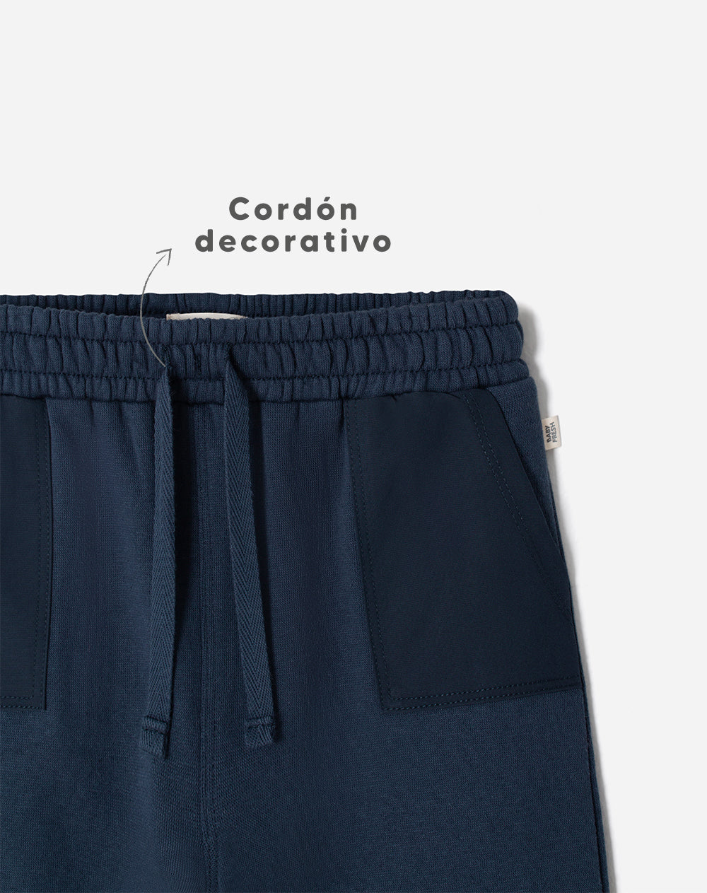 Jogger regular azul niño